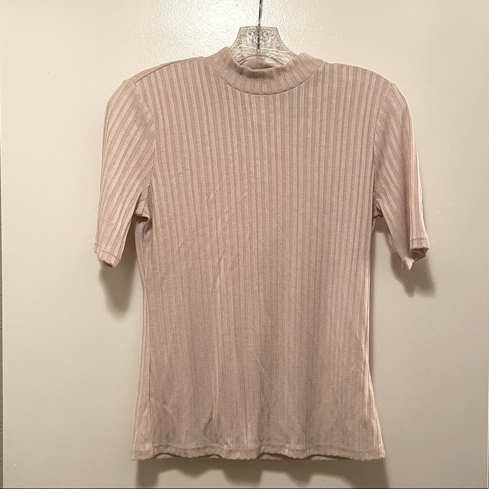 Cream Turtleneck Top: Small
